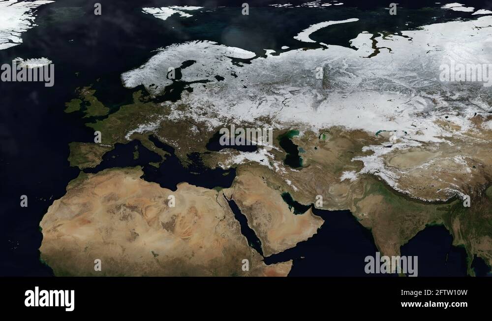Map of Europe Seasons Changing Timelapse Stock Video Footage Alamy