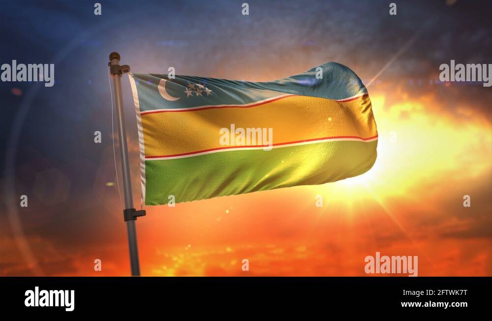 Karakalpakstan flag Stock Videos & Footage - HD and 4K Video Clips - Alamy