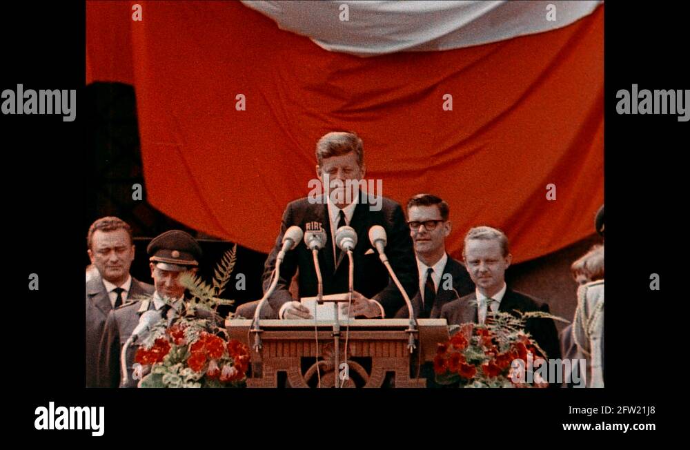 1963John F. Kennedy / Speech / Ich bin ein Berliner / West Berlin