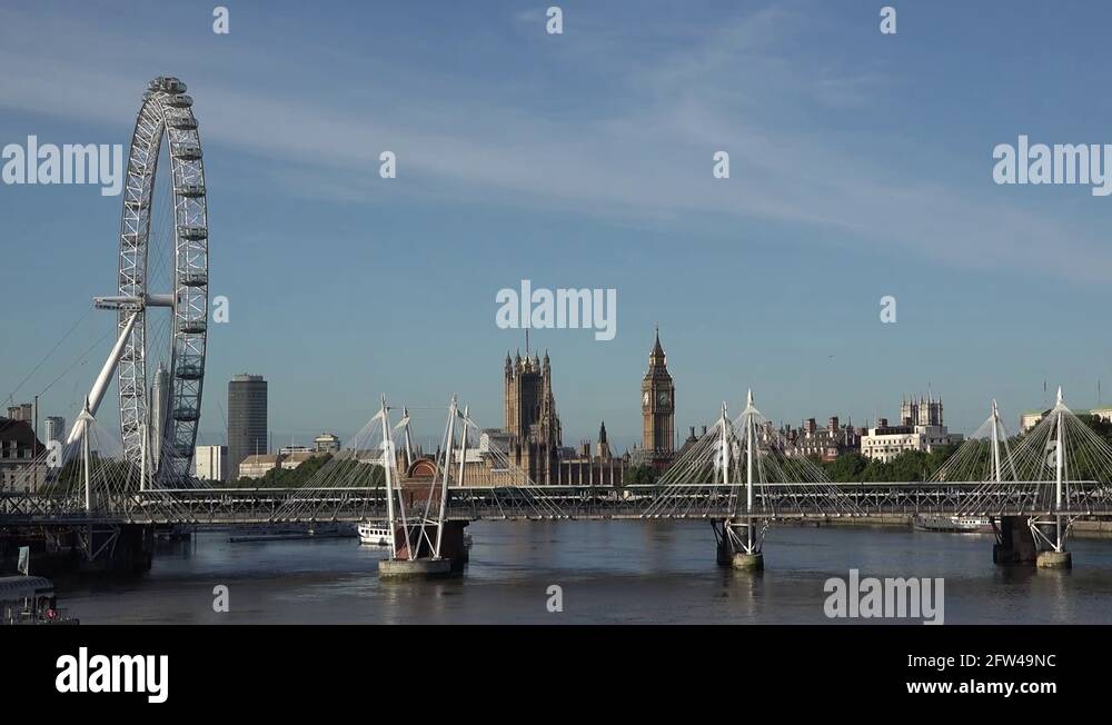 Buckingham palace london eye london Stock Videos & Footage HD and 4K