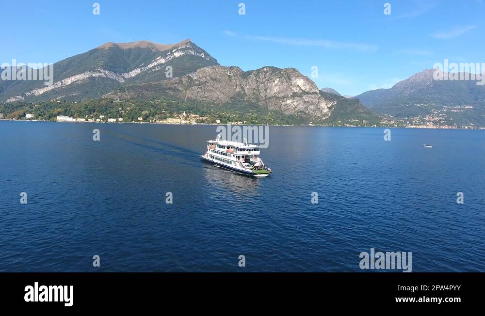 Bellagio ferry on lake como Stock Videos & Footage HD and 4K Video