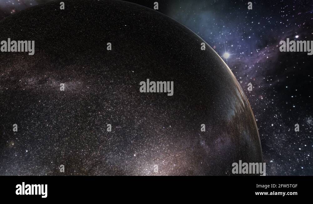 Semi Realistic Wormhole Animation Zooming out of a Wormhole Space