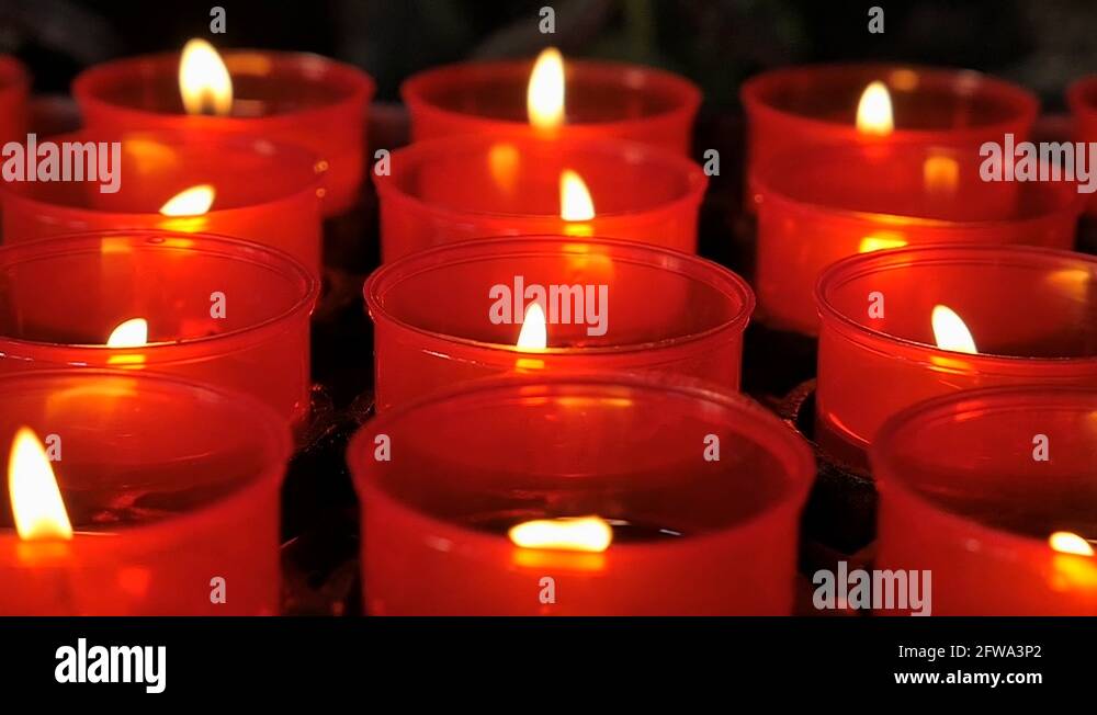 Burning votive candles Stock Videos & Footage HD and 4K Video Clips