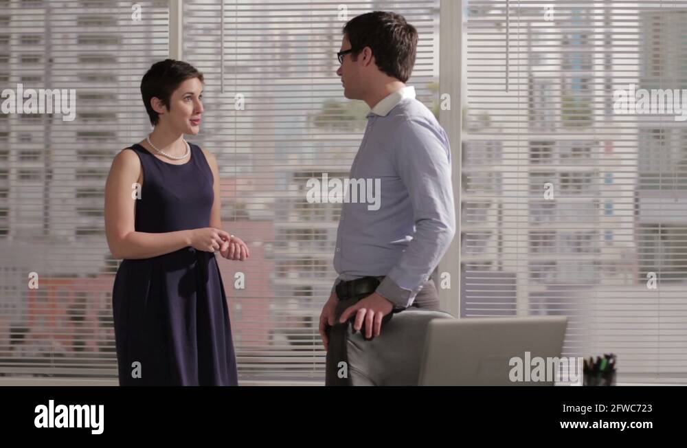 Man woman talking in office Stock Videos & Footage - HD and 4K Video ...