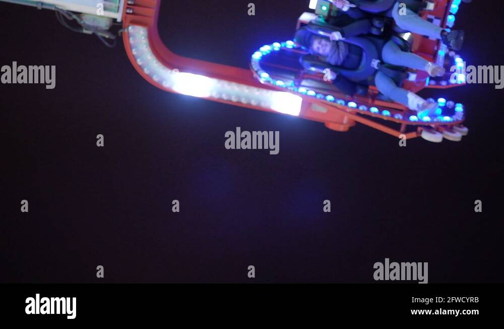 scary attraction in a luna park Stock Video Footage Alamy