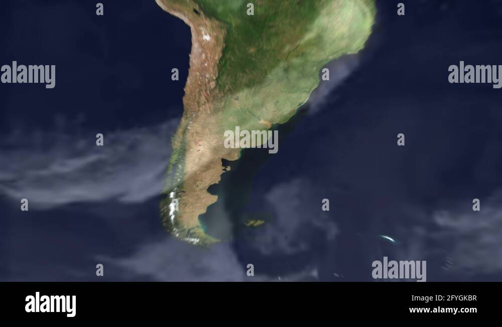 South america ocean map satellite Stock Videos & Footage - HD and 4K