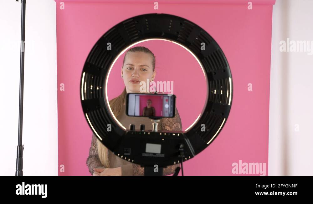 Home video recording studio setup for vlogging Stock Video Footage Alamy