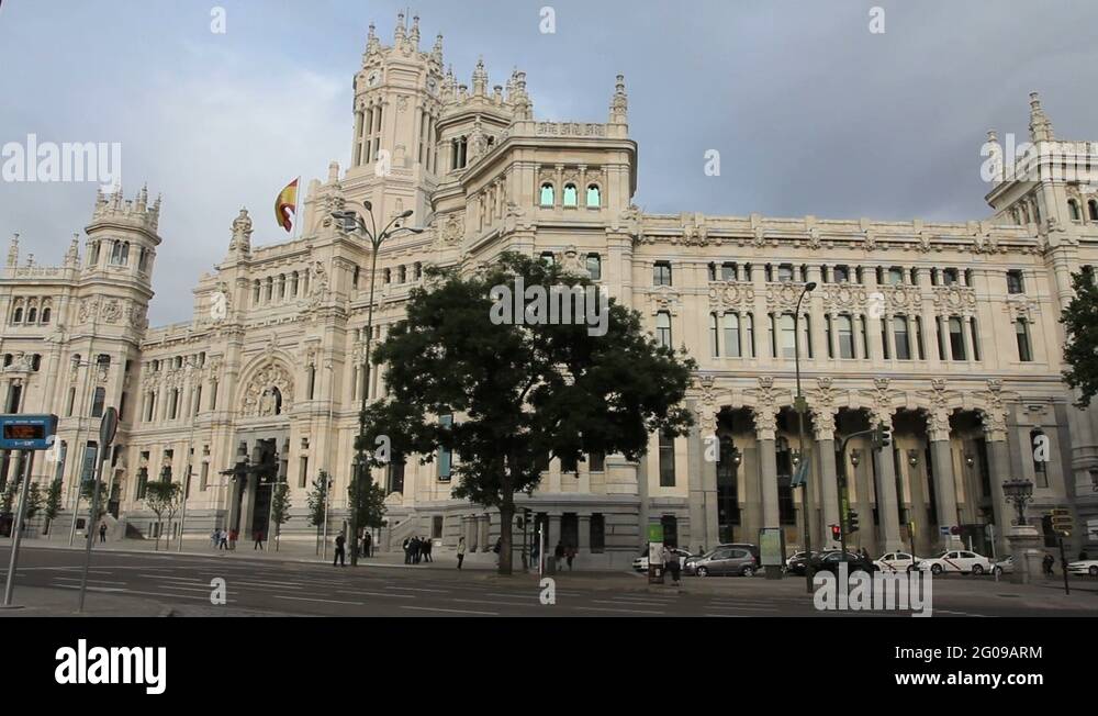 Madrid post office 1a.MOV Stock Video Footage Alamy