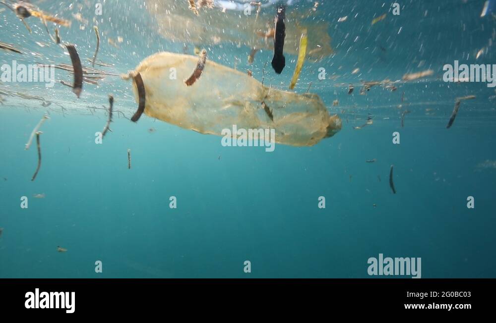 Floating plastic underwater Stock Videos & Footage HD and 4K Video