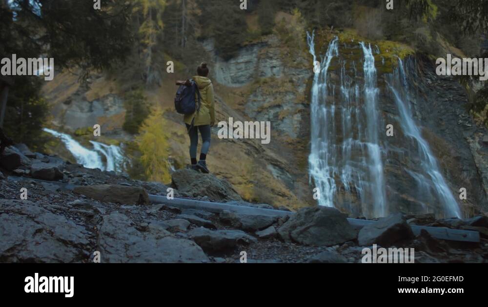 Back view caucasian female hiker Stock Videos & Footage - HD and 4K ...