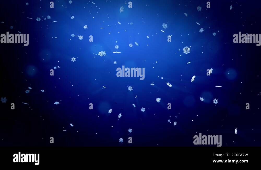 beautiful 3d snowflakes floating in air on a blue background. Use as