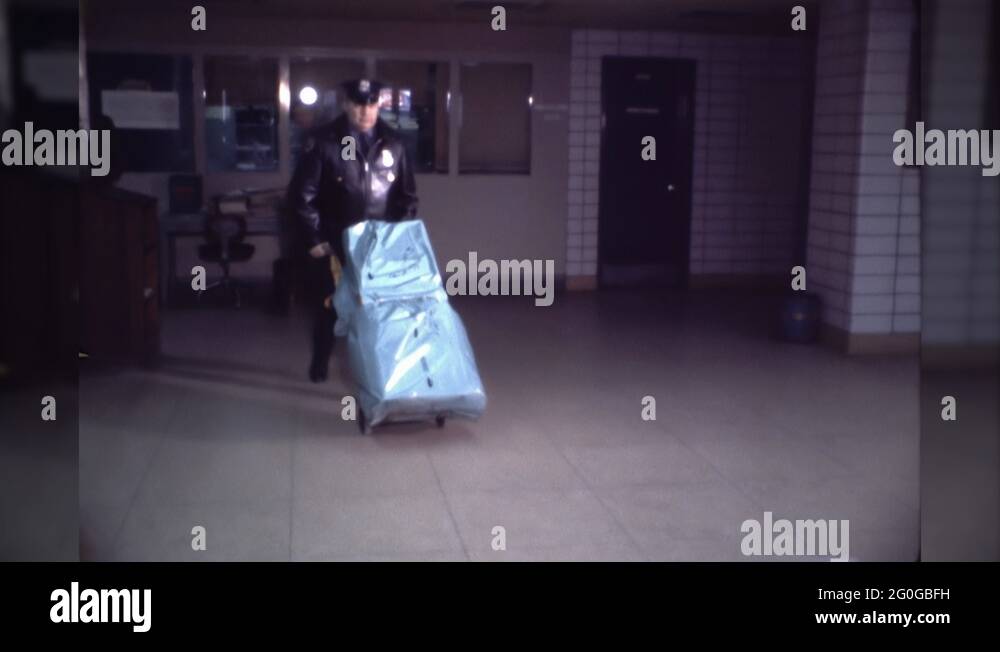 1970s Police Evidence at Station Crime Scene Investigation Vintage Film ...