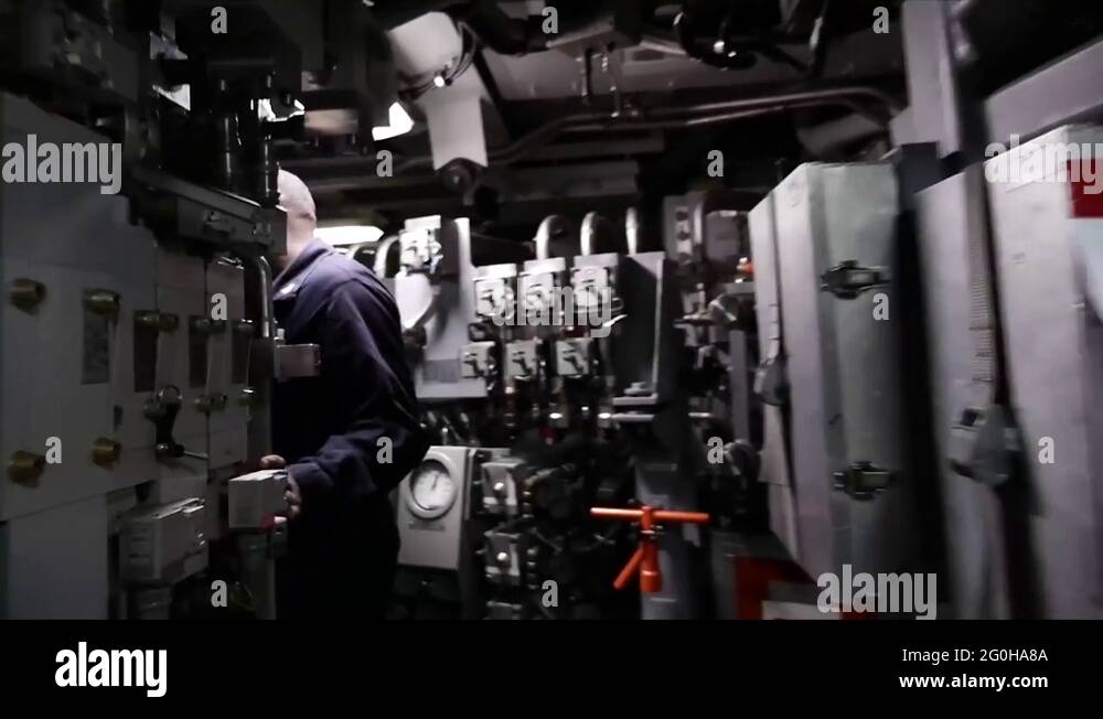Virginia class submarine torpedo room Stock Videos & Footage HD and