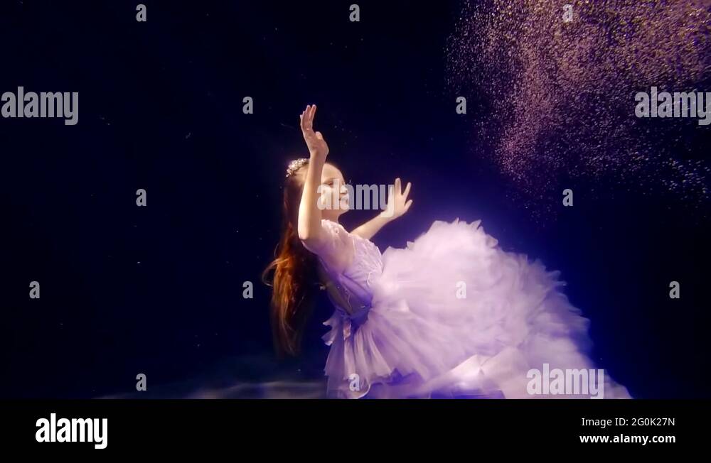 Girl underwater dress Stock Videos & Footage - HD and 4K Video Clips