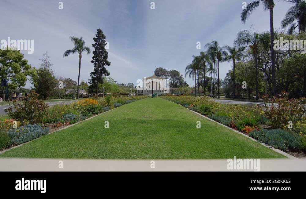 Grass and flowers near the Spreckels Organ Pavilion Stock Video Footage Alamy