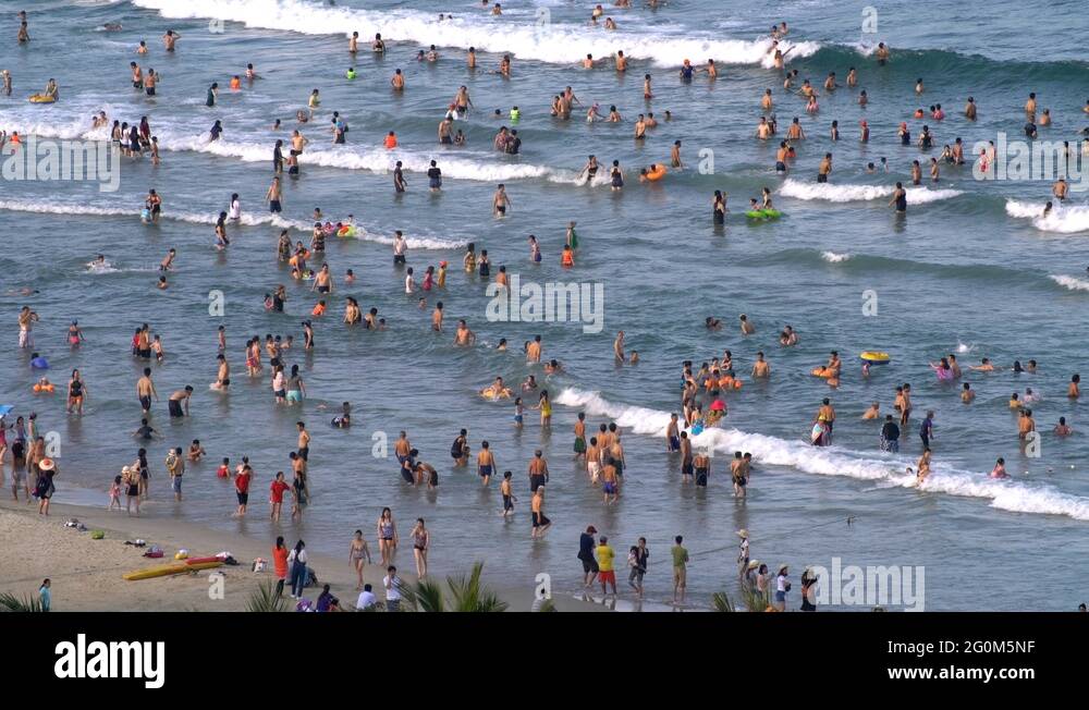 Busy beach scene Stock Videos & Footage - HD and 4K Video Clips - Alamy