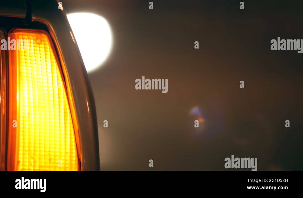 Flashing Hazard Lights On Car Stock Video Footage Alamy