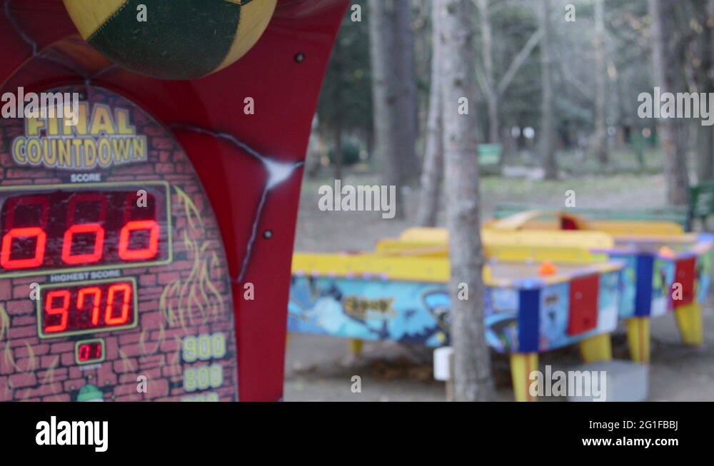 Fun fair punch ball machine Stock Videos & Footage HD and 4K Video