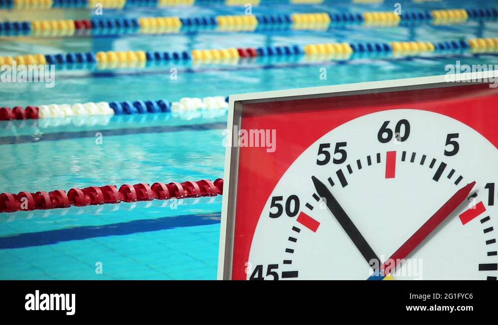 Sports Stopwatch in the Swimming pool Stock Video Footage Alamy