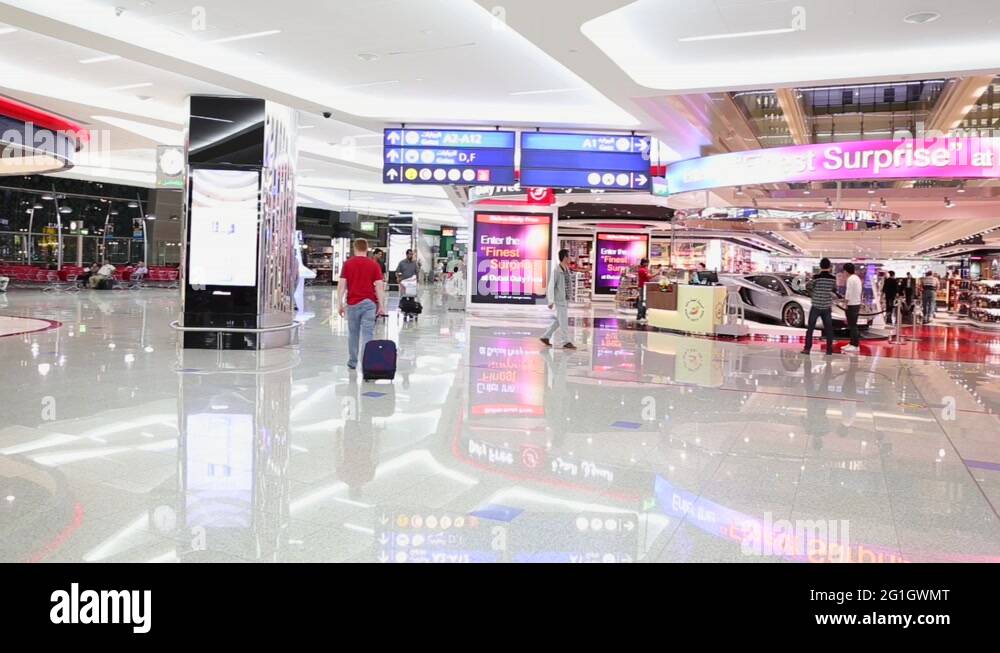 Dubai International Airport is a major airline hub in the Middle East 