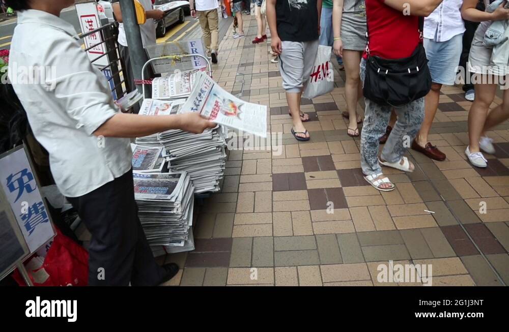 Newspaper stand hong kong Stock Videos & Footage HD and 4K Video