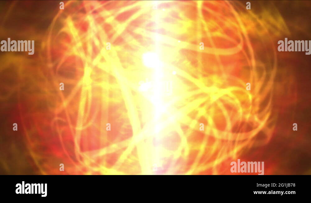 4k Fire ball sphere nebula background,magic power energy tech,nuclear