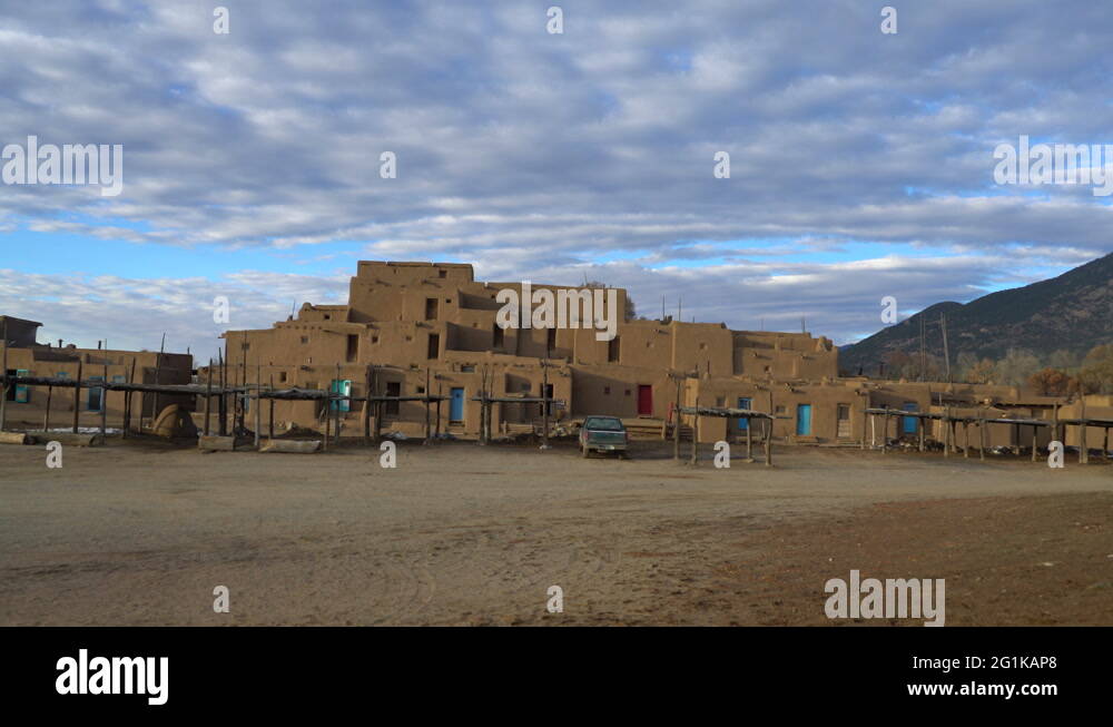Indian reservation at pueblo in taos new mexico Stock Videos & Footage