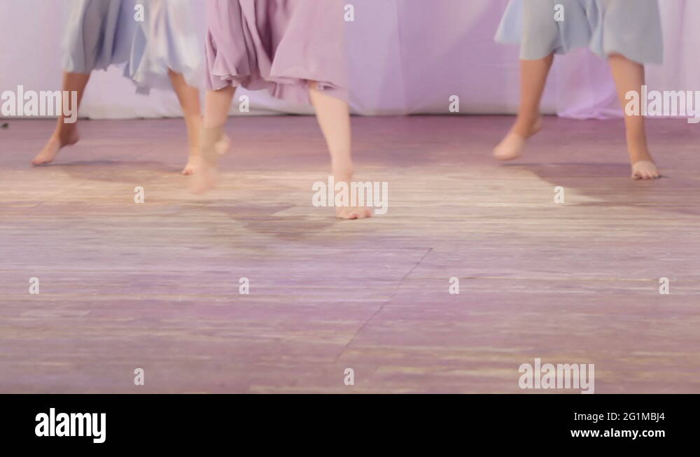 Dance barefoot on stage Stock Video Footage Alamy