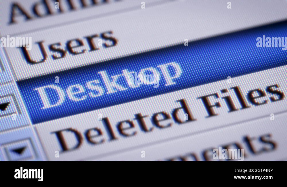 Desktop. Looping. My own design of program menu Stock Video Footage - Alamy