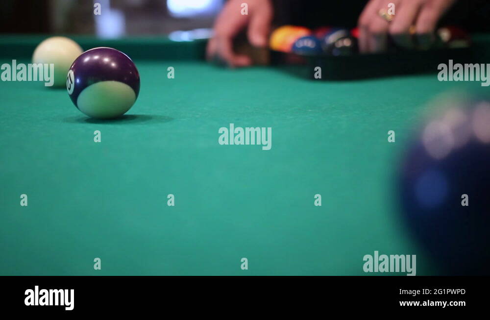Pool table ball set up Stock Videos & Footage HD and 4K Video Clips