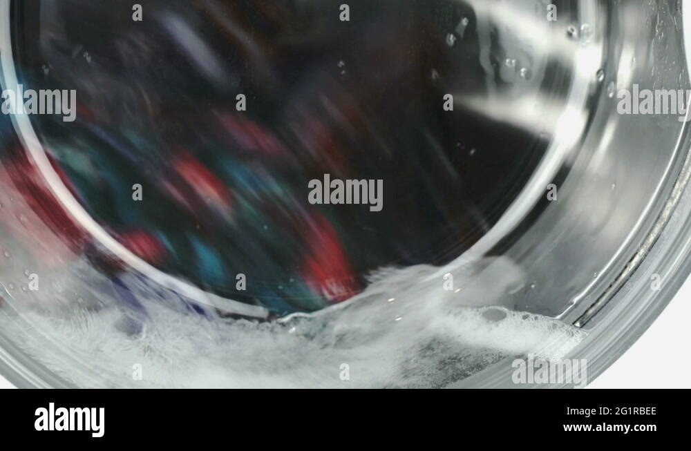 Washing machine. Working process Stock Video Footage Alamy