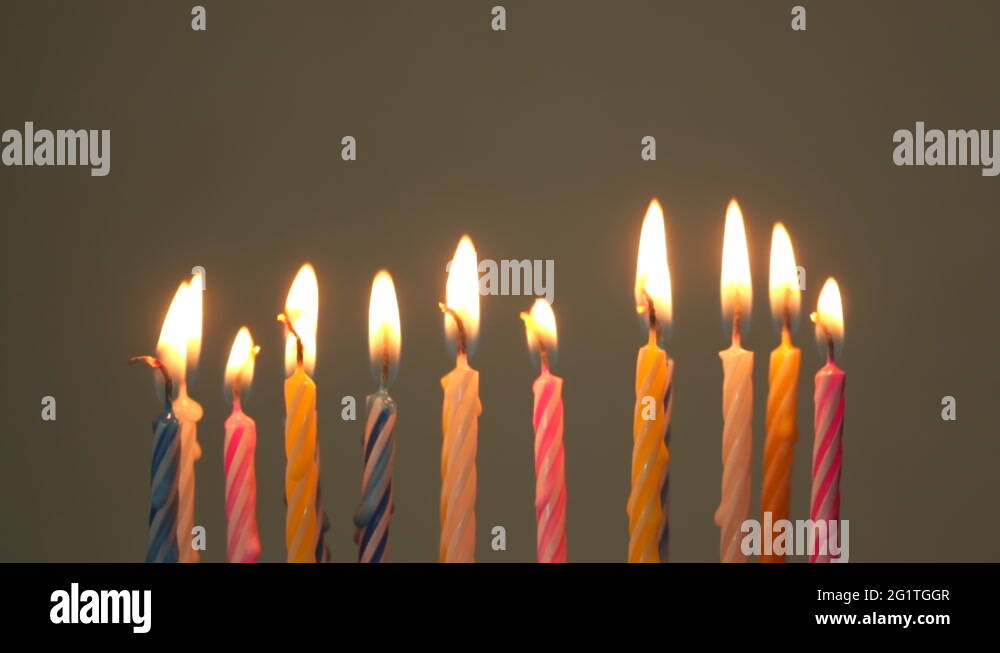Glowing birthday candles Stock Videos & Footage HD and 4K Video Clips