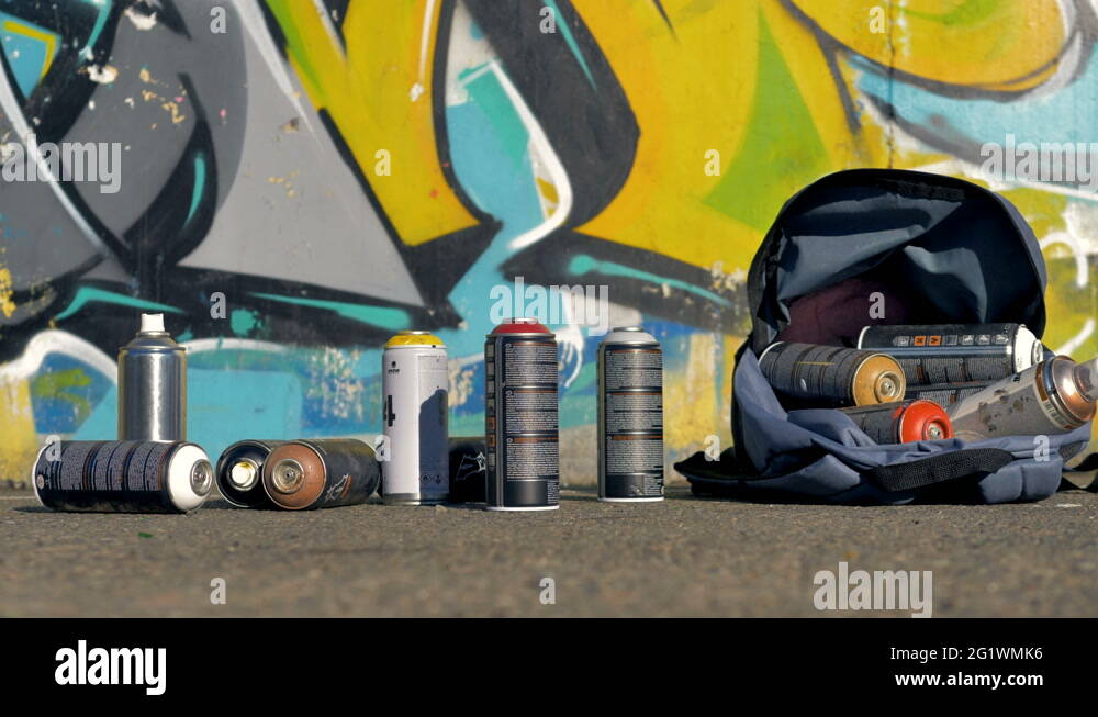 Spray paint cans graffiti art Stock Videos & Footage - HD and 4K Video ...