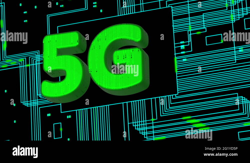 Computer generated, 5G connectivity technology animation Stock Video ...