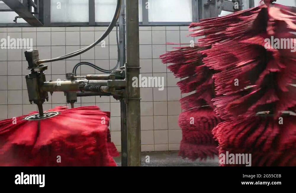 spinning car wash brushes 4k Stock Video Footage Alamy