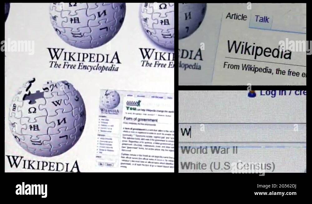 Wikipedia logo Stock Videos & Footage HD and 4K Video Clips Alamy