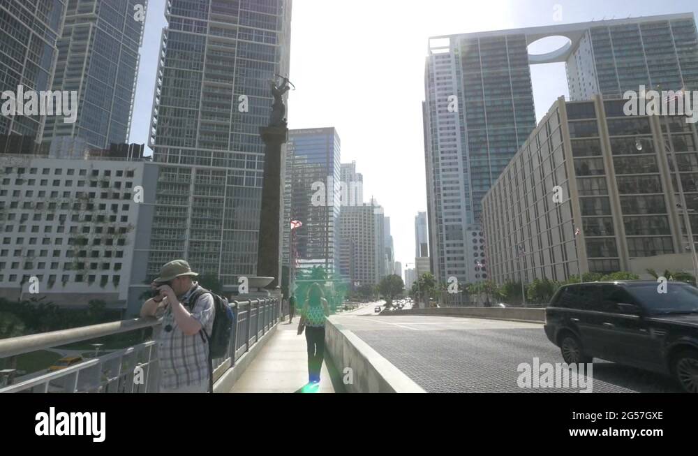 Brickell avenue and brickell bridge Stock Videos & Footage HD and 4K