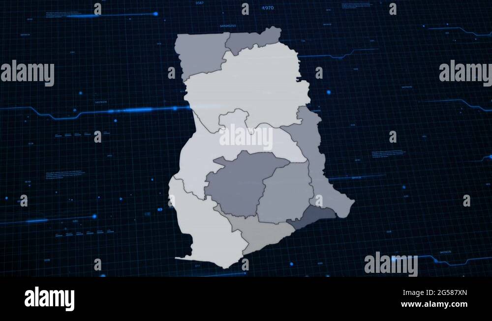 Map Of Ghana Stock Videos Footage HD And 4K Video Clips Alamy Ghana Network Map 2g587xn 