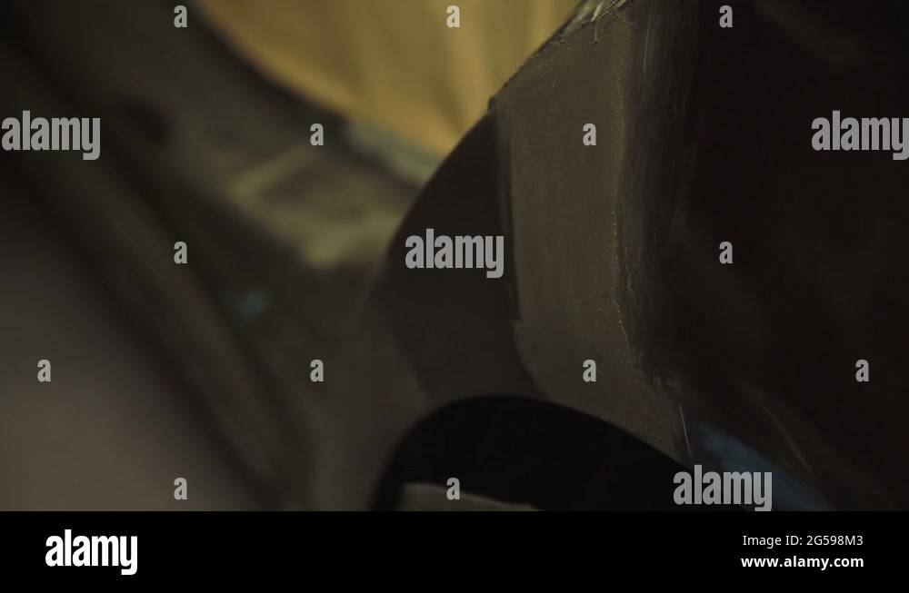 Applying the auto primer on the car body 4K Stock Video Footage Alamy