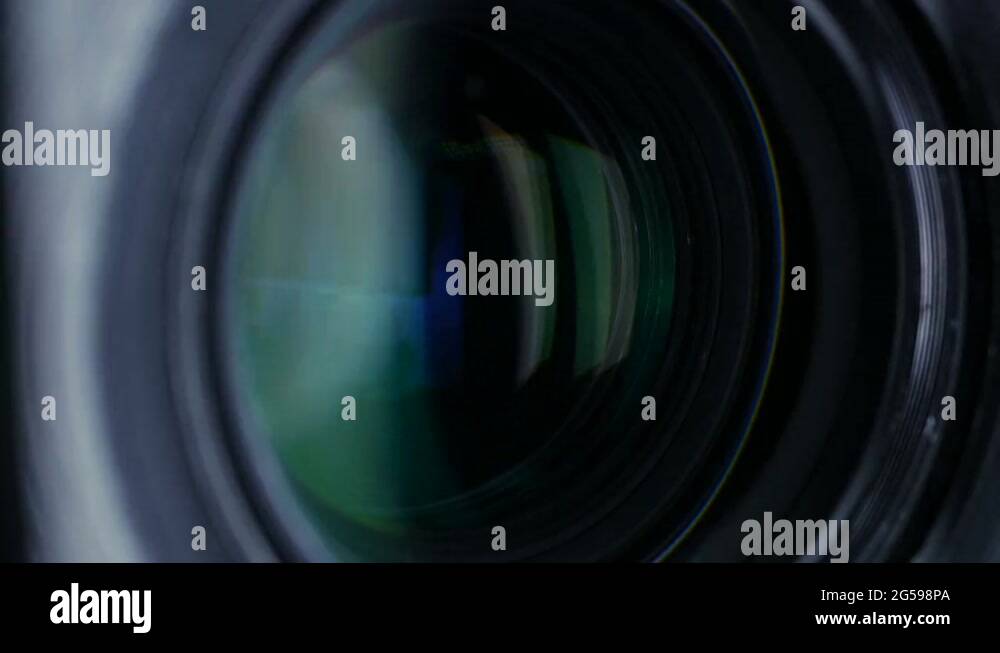 Camera lens close up shot. Zoom in, zoom out Stock Video Footage Alamy