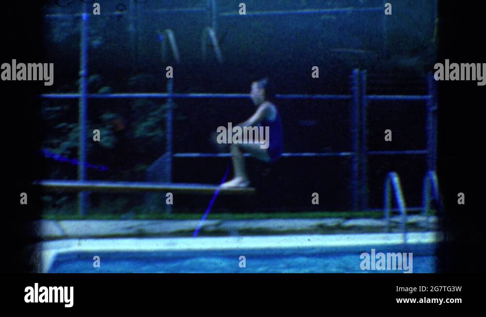 YONKERS NEW YORK1953 Kids Jumping Flipping And Falling Backwards Into