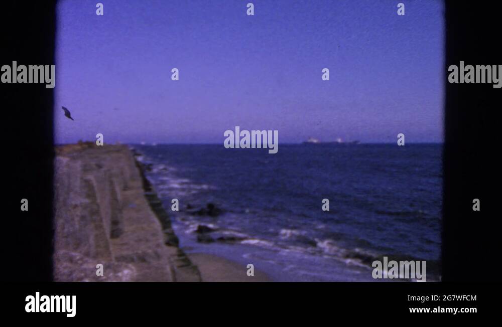 SAN FRANCISCO CALIFORNIA-1963: The Blue Sea Water Rashes To Touch The ...