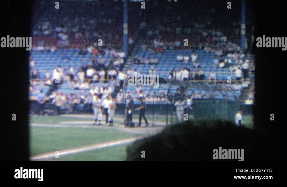 YANKEE STADIUM NEW YORK1964 People Sit In The Stands And Watch The