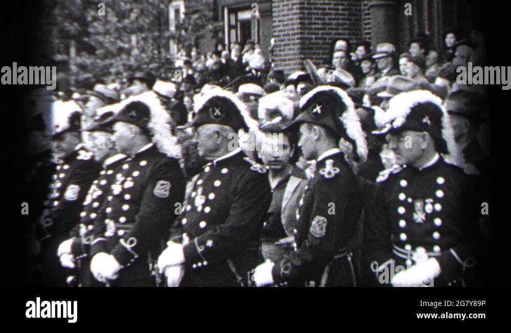 CLEVELAND OHIO1937 Military Assembly In The City Hundreds Of Men In