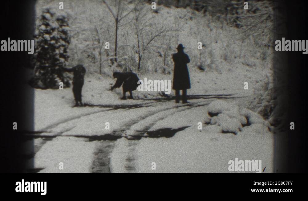 MARTINSBURG WEST VIRGINIA1938 Two Kids Playing On The Street Snow