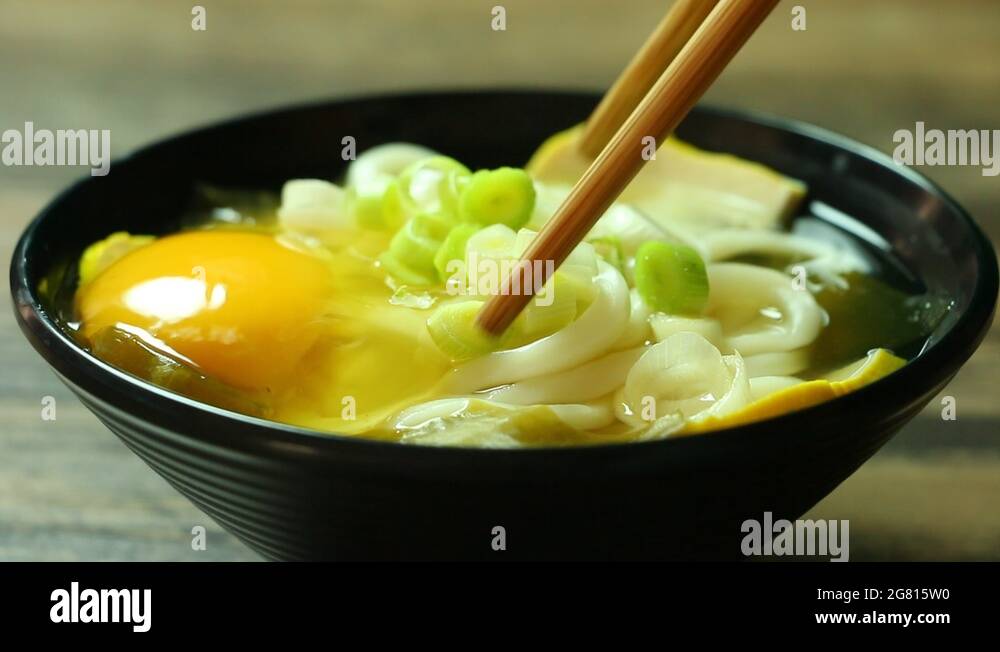 Japanese noodles with egg Stock Videos & Footage - HD and 4K Video