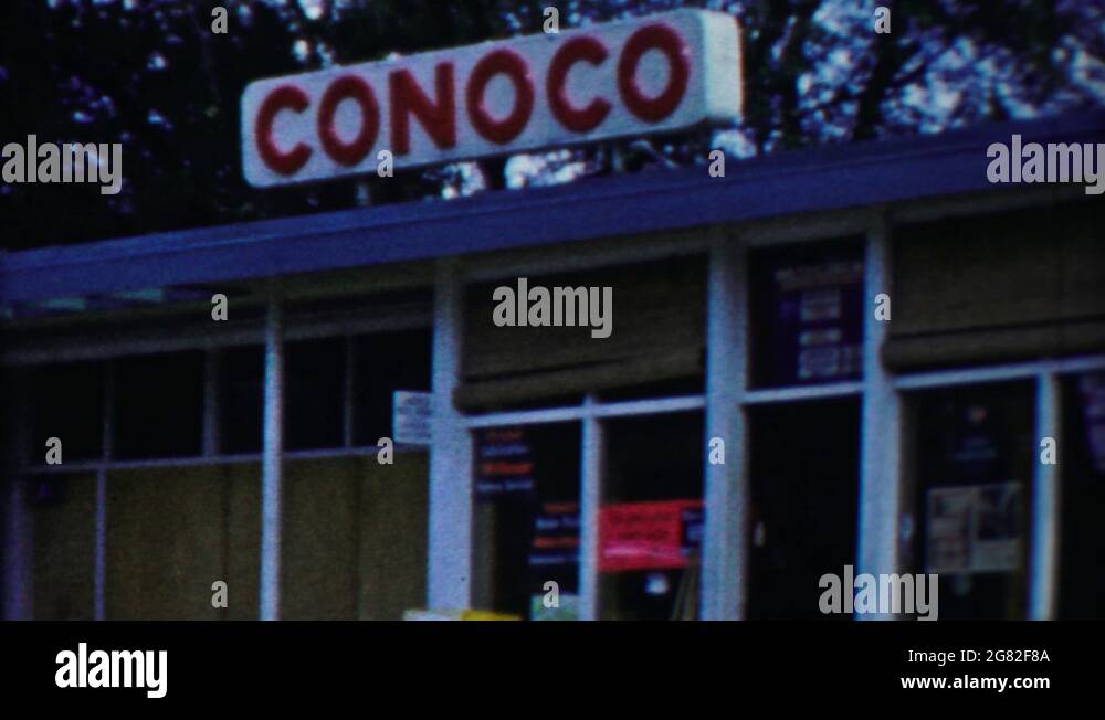 Historical conoco gas station Stock Videos & Footage HD and 4K Video