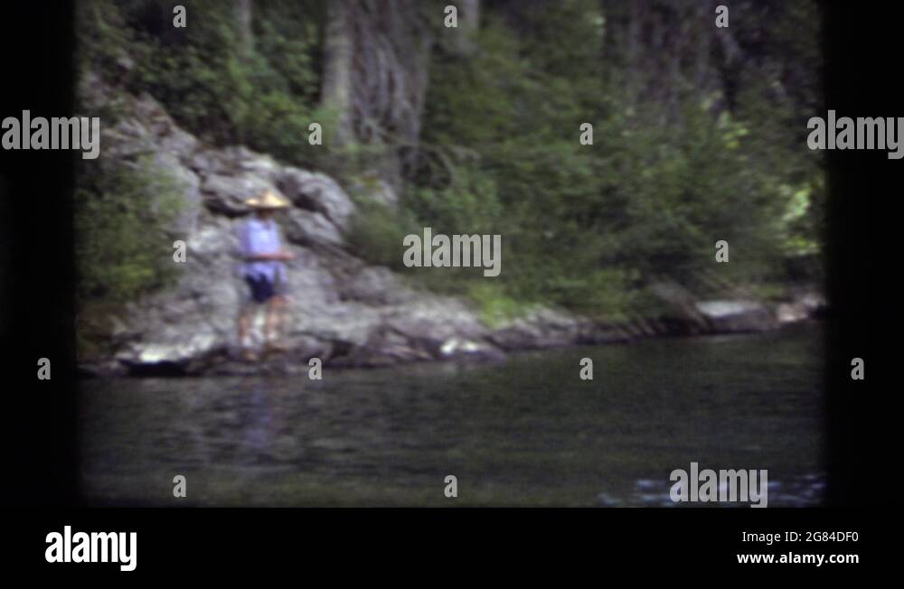 SAPPHIRE LAKE MONTANA USA1977 River Fishing In The Forest With A