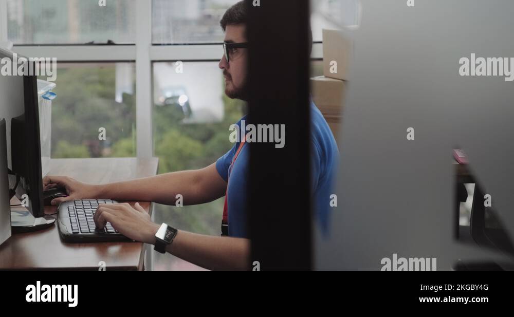 Computer hardware support office Stock Videos & Footage HD and 4K