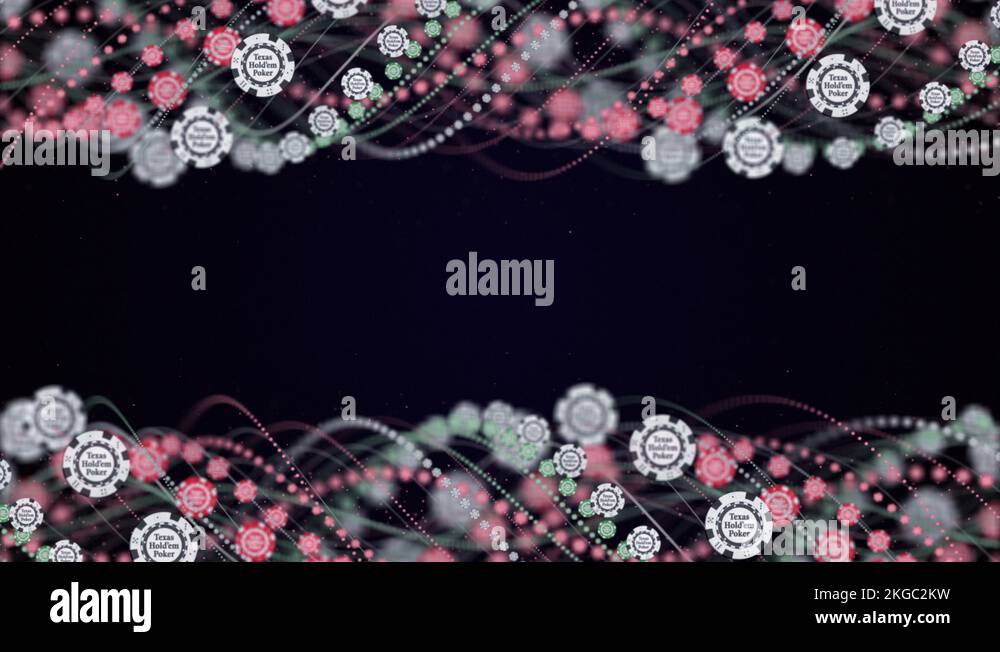 Poker Chips, Animation Background, Loop, Rendering Stock Video Footage
